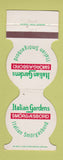 Matchbook Cover - Italian Gardens Smorgasbord Mentor OH WEAR