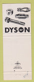 Matchbook Cover - Jos Dyson Sons Fasteners Painesville OH