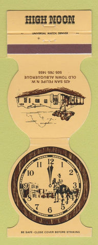 Matchbook Cover - High Noon Albuquerque NM Jewelite