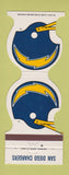 Matchbook Cover - San Diego Chargers Football