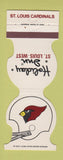 Matchbook Cover - St Louis Cardinals Football Holiday Inn MO 1981