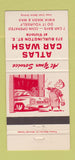 Matchbook Cover - Atlas Car Wash Canada 30 Strike