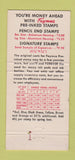Matchbook Cover - Colonial Steel Stamp Company Worcester MA WEAR 30 Strike