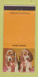 Matchbook Cover - Basset Hound Dogs 30 Strike