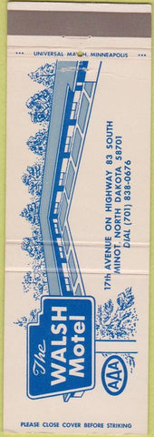 Matchbook Cover - Walsh Motel Minot ND