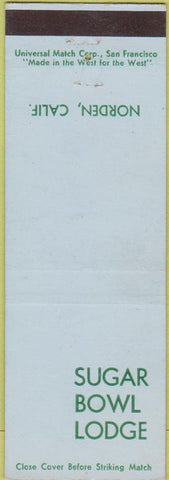 Matchbook Cover - Sugar Bowl Lodge Norden CA