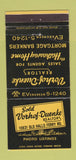 Matchbook Cover - Vorhof Duenke Real Estate St Louis MO WEAR 30 Strike