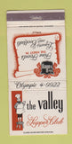 Matchbook Cover - The Valley Supper Club Milwaukee? WEAR 30 Strike