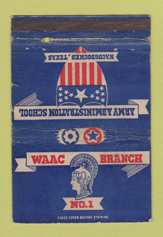 Matchbook Cover - WAAC Branch Nacogdoches TX WORN 40 Strike