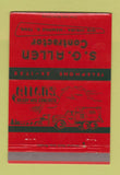 Matchbook Cover - Allen's Ready Mix Concrete Memphis TN contractor 40 Strike