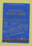 Matchbook Cover - Fort Crook NE WWII POOR 40 Strike