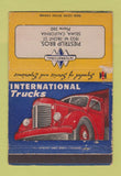 Matchbook Cover International Harvester Trucks Selma CA Piestrup WORN 40 Strike
