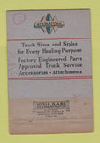 Matchbook Cover International Harvester Trucks Selma CA Piestrup WORN 40 Strike