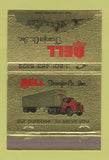 Matchbook Cover - Bell Transfer Trucking Meridian MS 40 Strike