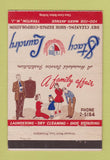 Matchbook Cover - Stacy Laundry Trenton NJ dry cleaning 40 Strike