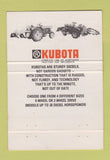 Matchbook Cover - Kubota Tractors Bangor ME 40 Strike