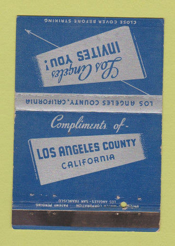 Matchbook Cover - Los Angeles CA Tourism WEAR 40 Strike