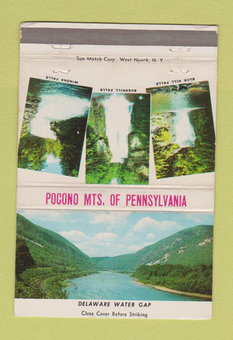 Matchbook Cover Pocono Mountains  Wyckoff Sears Stroudsburg PA WEAR 40 Strike