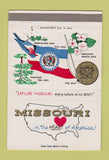 Matchbook Cover - Missouri Tourism Jefferson City MO 40 Strike