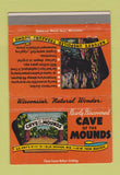Matchbook Cover - Cave of the Mounds Blue Mounds WI 40 Strike