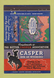 Matchbook Cover - Casper WY Tourism 40 Strike