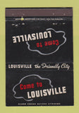 Matchbook Cover - Louisville KY Tourism 40 Strike