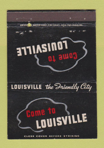 Matchbook Cover - Louisville KY Tourism 40 Strike