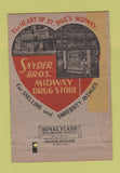 Matchbook Cover - St Paul MN Tourism Snyder Bros Drugs 40 Strike