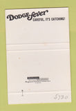 Matchbook Cover - 1968 Dodge Polara Monaco 40 Strike