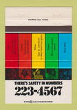 Matchbook Cover - Call Before Digging girlie 40 Strike