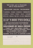 Matchbook Cover - Dollhouse Strip Club Myrtle Beach SC girlie 40 Strike