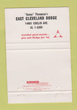 Matchbook Cover - 1965 Dodge Dart Van Cleveland OH 40 Strike