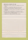 Matchbook Cover - Asbestos Auto Chrysler Le Baron GTS QC 40 Strike