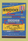 Matchbook Cover - 1951 Dodge Philadelphia PA WORN BACK 40 Strike