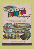 Matchbook Cover - Mobile Alabama AL Tourism Allbright Wood Drug 40 Strike