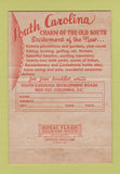 Matchbook Cover - South Carolina Tourism Columbia SC 40 Strike