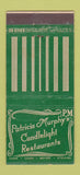 Matchbook Cover - Patricia Murphy's Candlelight New York City Brooklyn 30 Stick