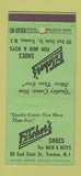 Matchbook Cover - Fischer's Shoes Men's Trenton NJ 30 Stick
