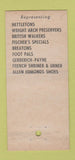 Matchbook Cover - Fischer's Shoes Men's Trenton NJ 30 Stick