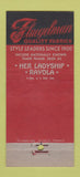 Matchbook Cover - Rayola Linings Dress Fabrics Fluegelman NYC 30 Stick