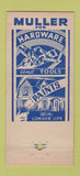 Matchbook Cover - Muller Hardware Stapleton NY 30 Stick