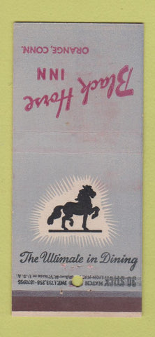 Matchbook Cover - Black Horse Inn Orange CT 30 Stick