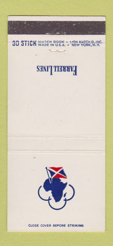 Matchbook Cover - Farrell Lines Shipping  30 Stick