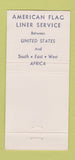 Matchbook Cover - Farrell Lines Shipping  30 Stick