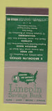 Matchbook Cover - Lincoln Savings Bank Brooklyn NY Abraham WEAR 30 Stick