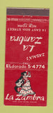 Matchbook Cover - Zabala's La Zambra New York City girlie 30 Stick