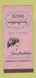Matchbook Cover - Levy Brother Beauty Salon Elizabeth NJ girlie 30 Stick