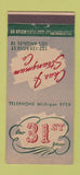 Matchbook Cover - Chas Strangman Los Angeles CA Sheet Metal 30 Stick
