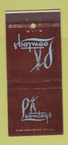 Matchbook Cover - Loomtogs Beach Clothes New York City 30 Stick