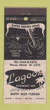 Matchbook Cover - Lagoon Restaurant Bar Sunny Isles FL 30 Stick